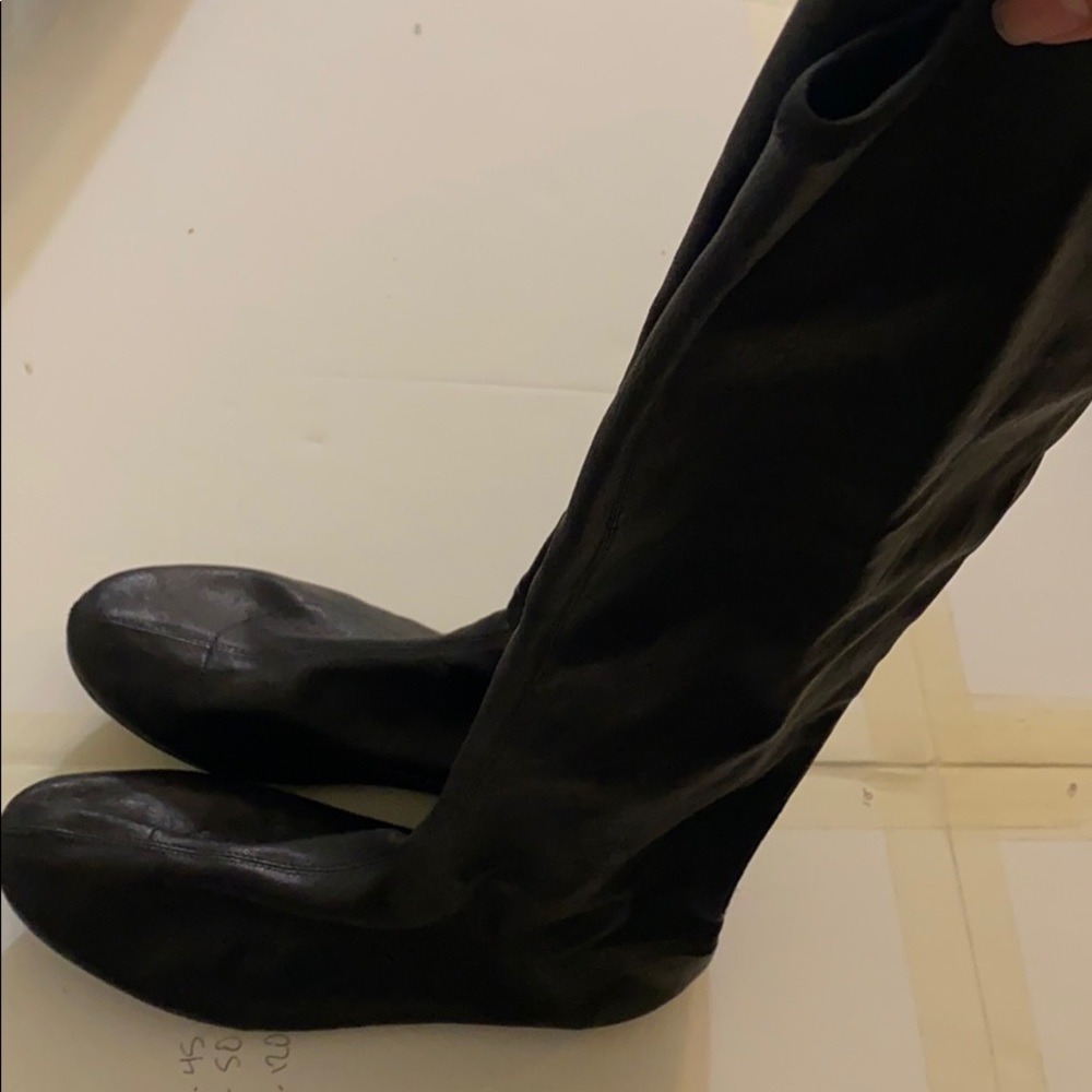 Black leather Repetto ballet shoes size 38 1/2
